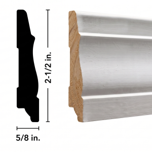 Primed finger-joint colonial casing, 5/8 by 2-1/2 inch